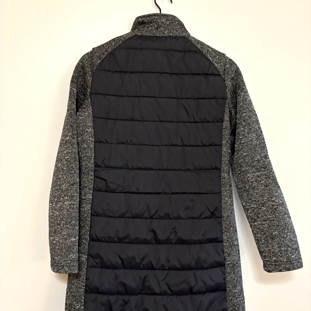 Knoss Women's Hybrid Bonded Sweater Fleece Puffer Black Jacket XS - Picture 4 of 4
